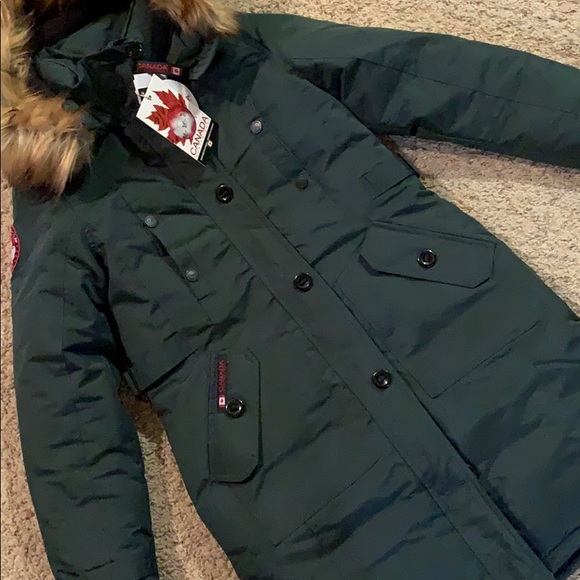 Forest Green Faux Fur Parka - Picture 2 of 16